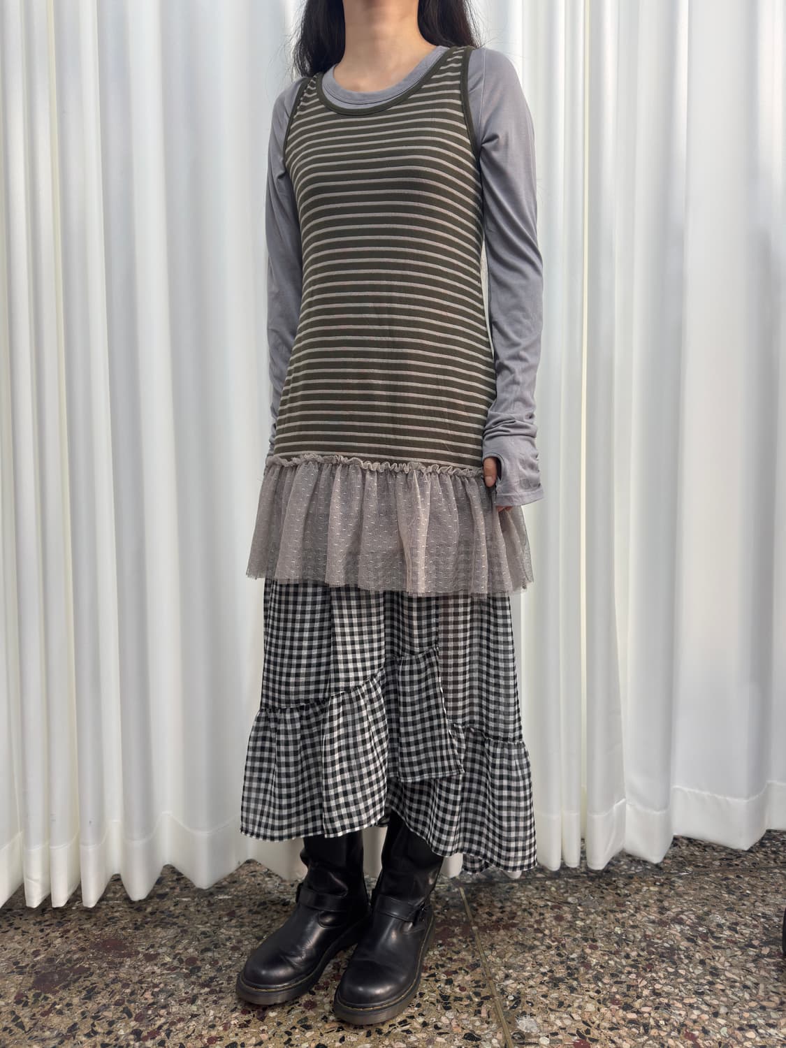 stripe sleeveless 상품이미지2