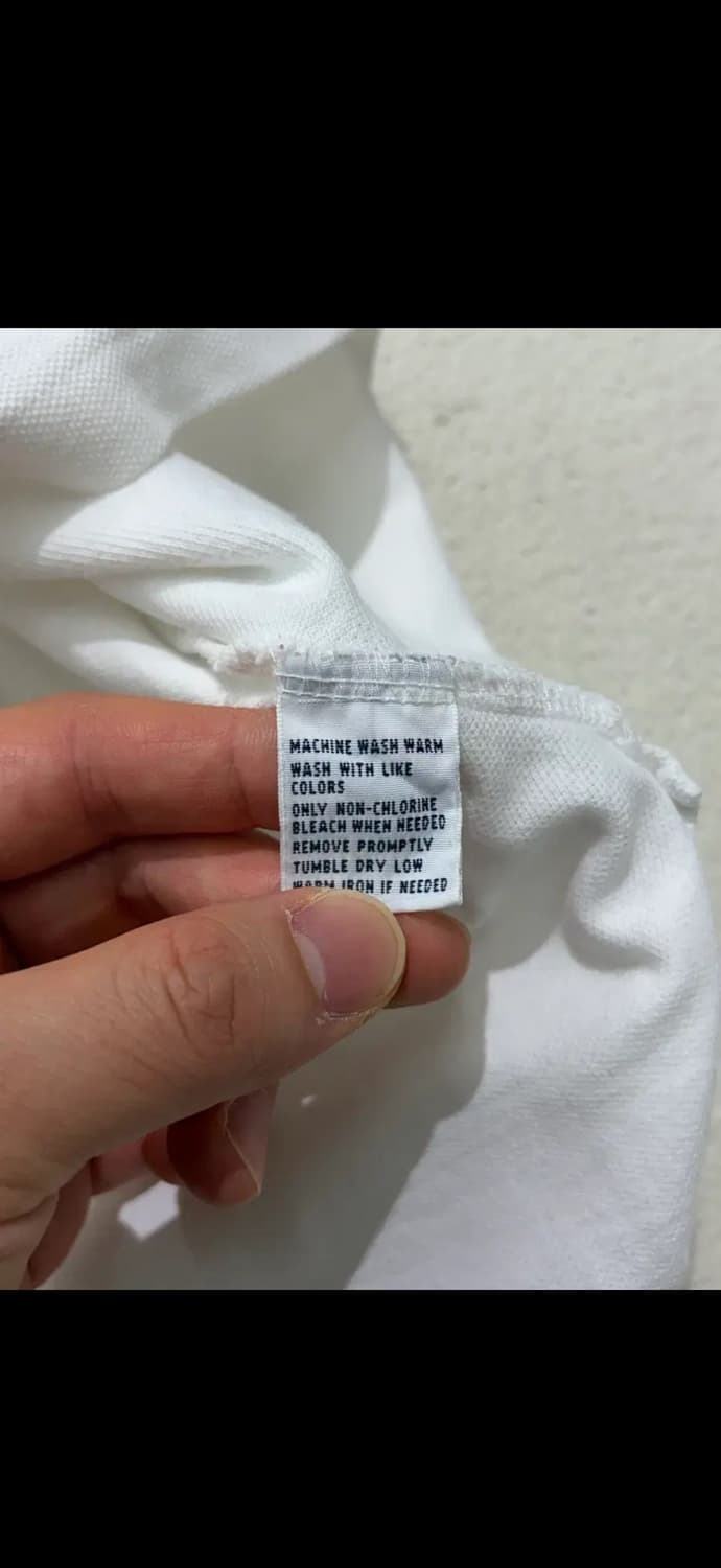 폴로 랄프로렌 화이트 빅포니 카라 티셔츠 L 상품이미지3