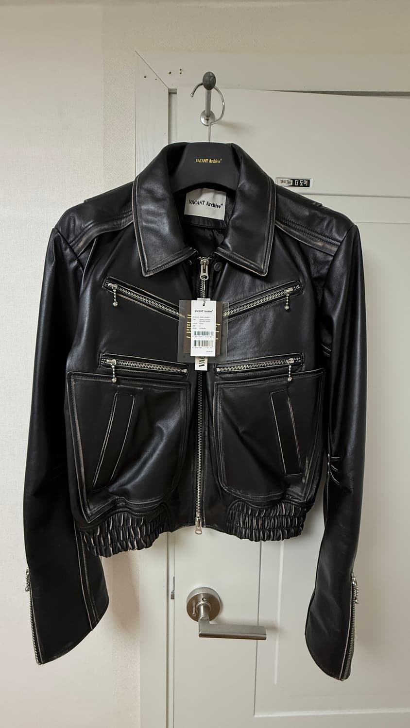 베이컨트아카이브 LEATHER BLOUSON JACKET BLACK(L) 상품이미지3