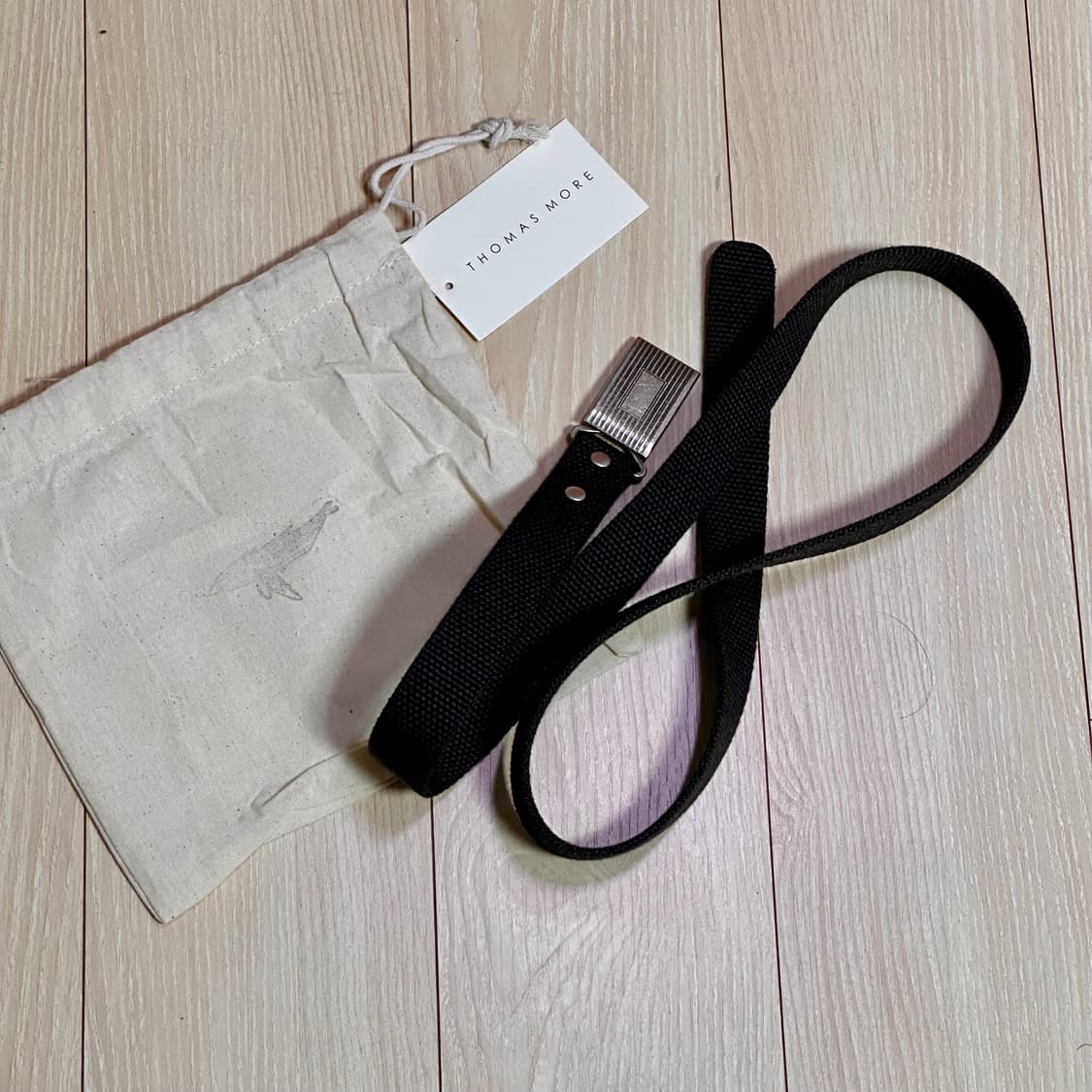 (급처) 토마스모어 위빙 벨트 블랙 L 상품이미지1