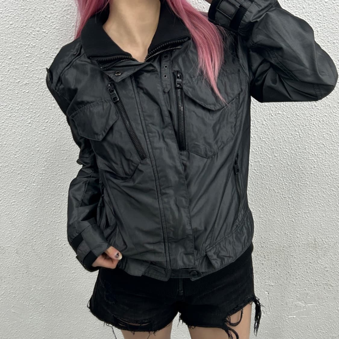 버커루 락시크맛 차콜 포켓 더블 자켓 L 상품이미지1