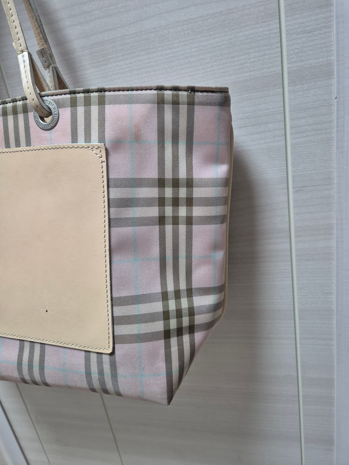 (정품) 버버리 (Burberry) 노바 체크 핑크 토트백 상품이미지5