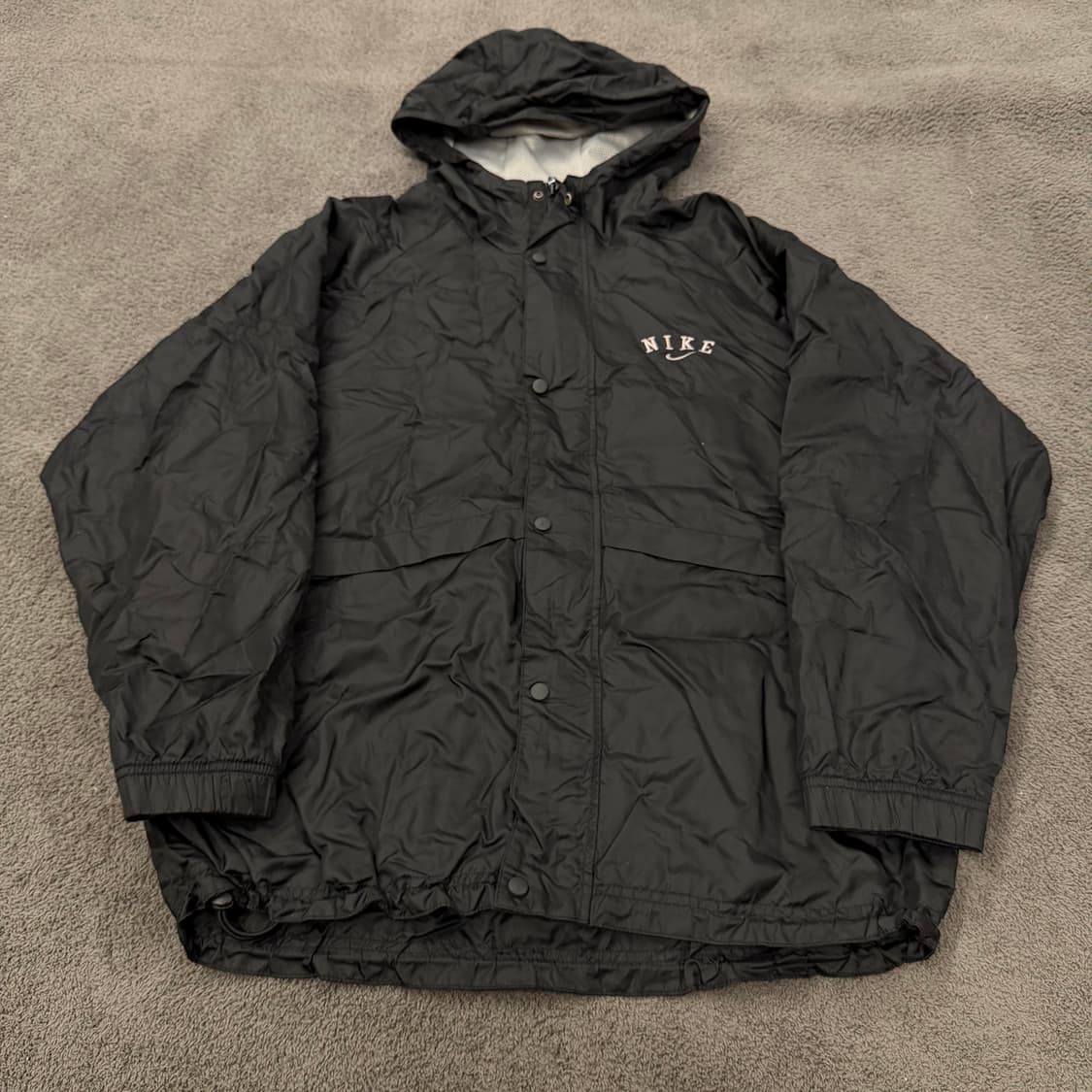 [ 정품/95 ] 90s 나이키 올드스쿨 빅로고 바람막이 자켓 상품이미지3