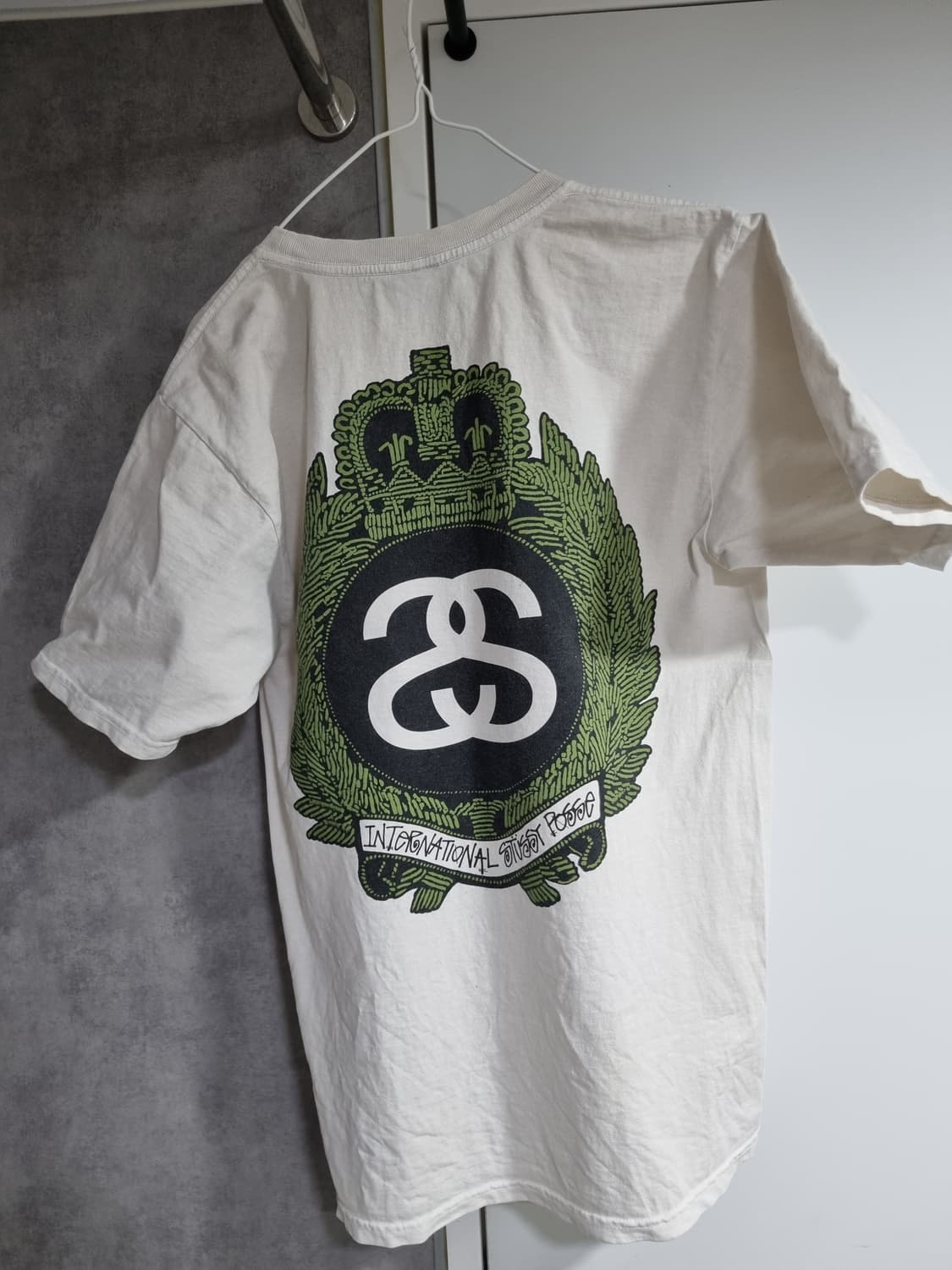 스투시 크라운 피그먼트 다이드 반팔 티셔츠 내츄럴 M 상품이미지2