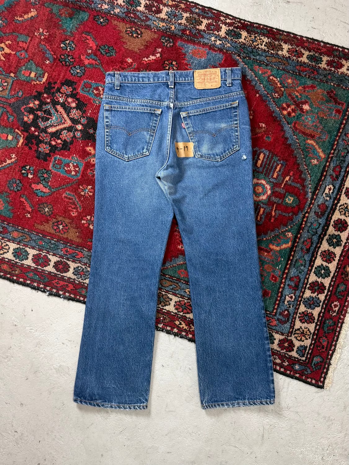 80's USA Made 리바이스 517 체인스티치 리바이스 진청  상품이미지4