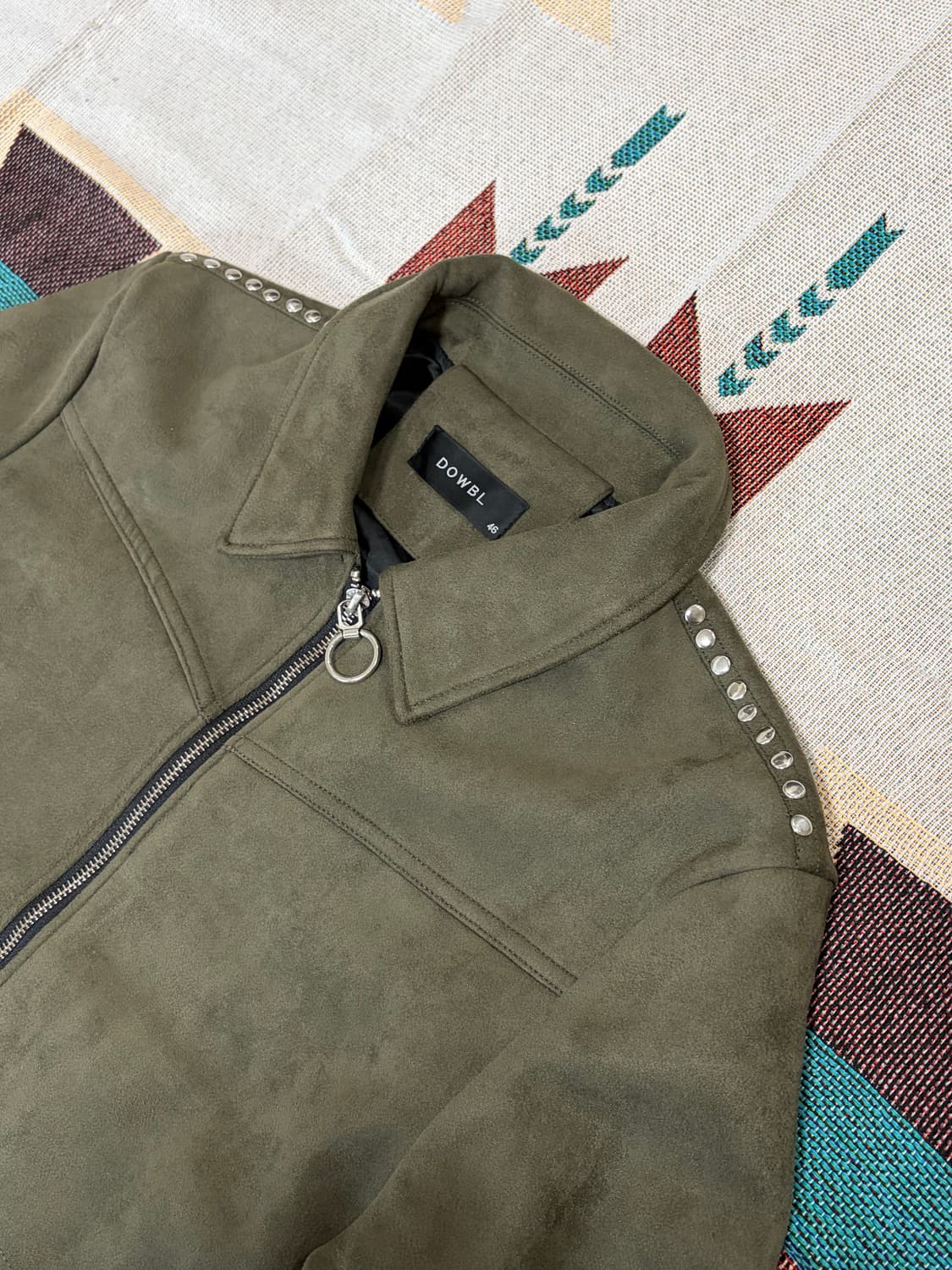 DOWBL 스웨이드 스터드 라이더 봄버 상품이미지6