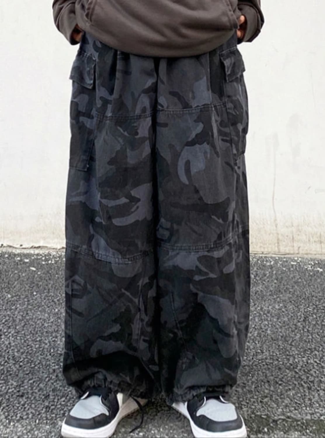 와이드 카모 카고팬츠 바지 상품이미지1