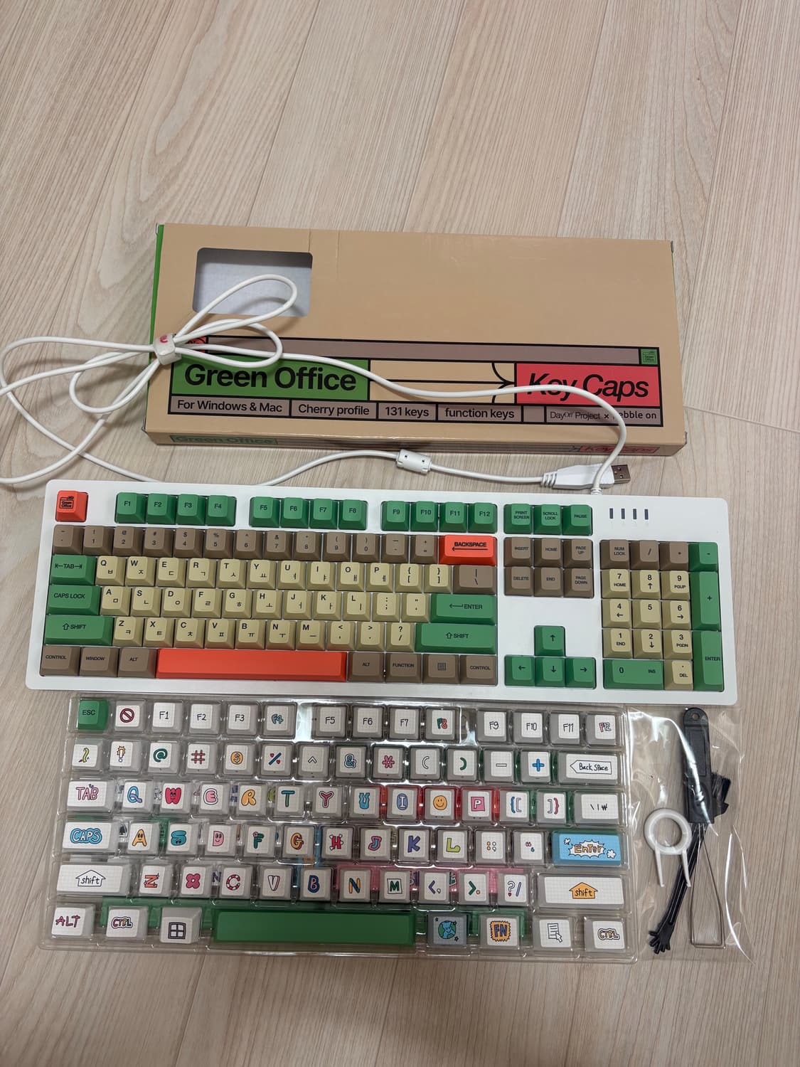 앱코 기계시키보드 적축 (시이닷 키보드) 빈티지 키캡 상품이미지1