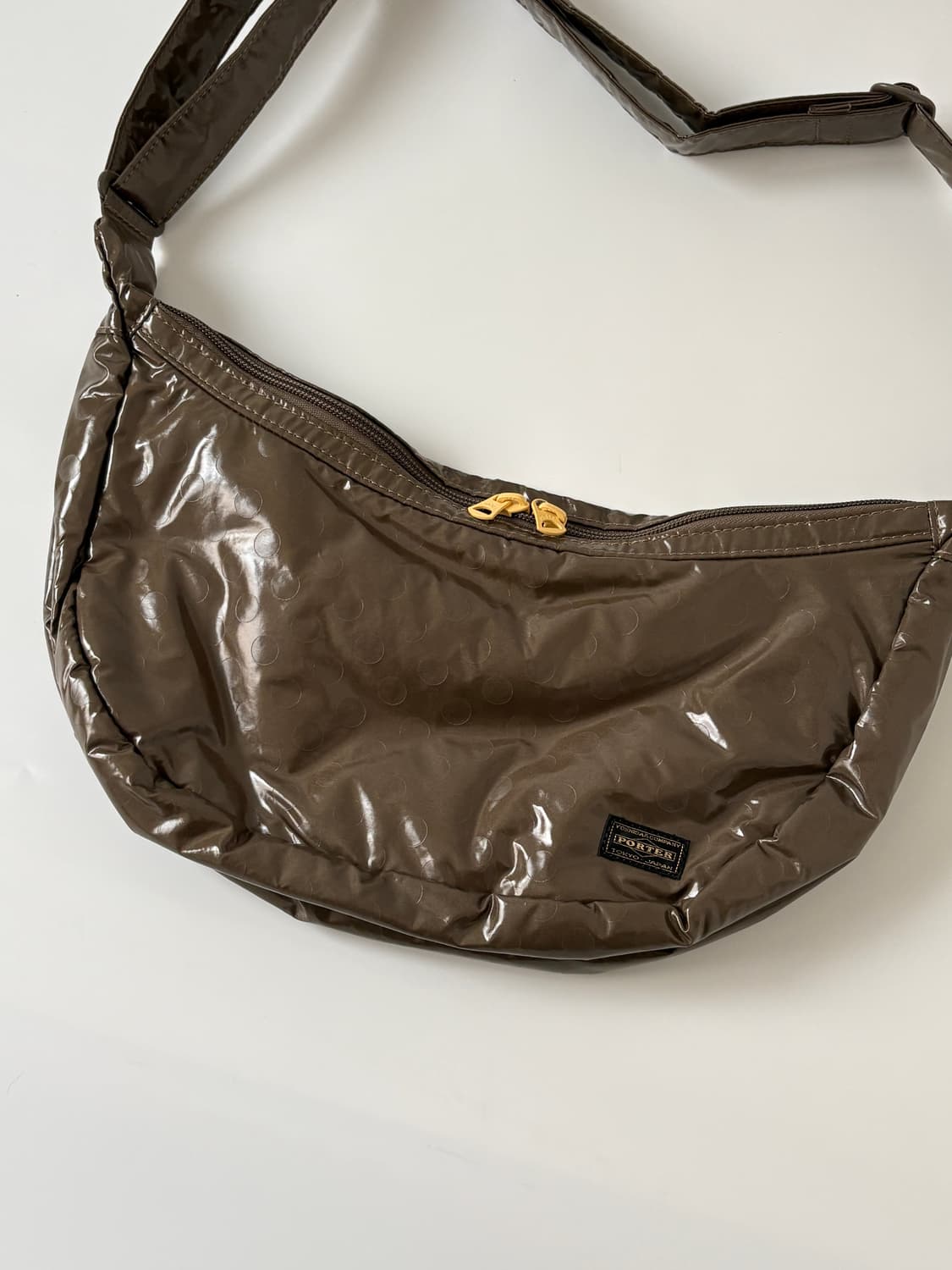 요시다포터 걸 샤인 라운드 숄더백 브라운 상품이미지2