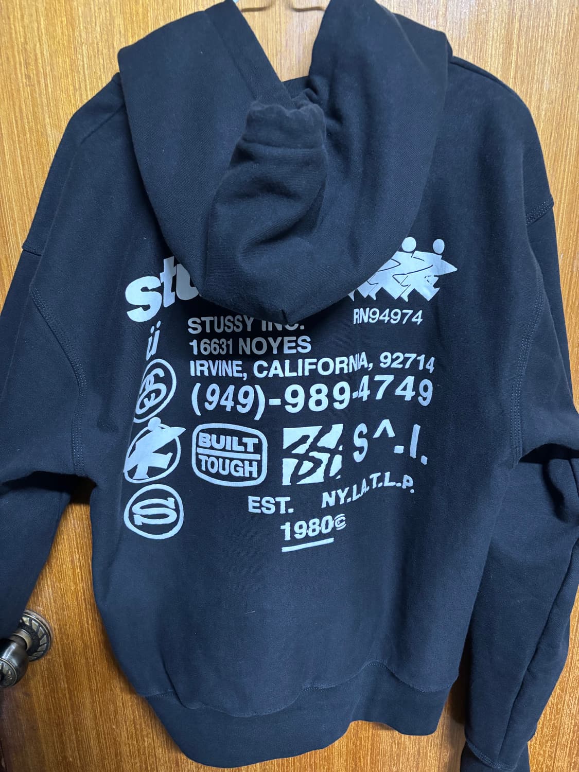 Stussy 스투시 DNA Zip 후드집업 블랙 상품이미지6