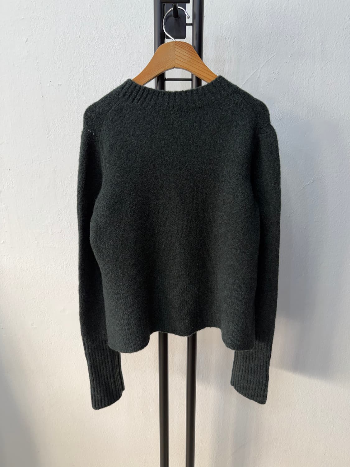 정품) 올세인츠 22ss 여성 다크 그린 니트 스웨터 S 상품이미지4