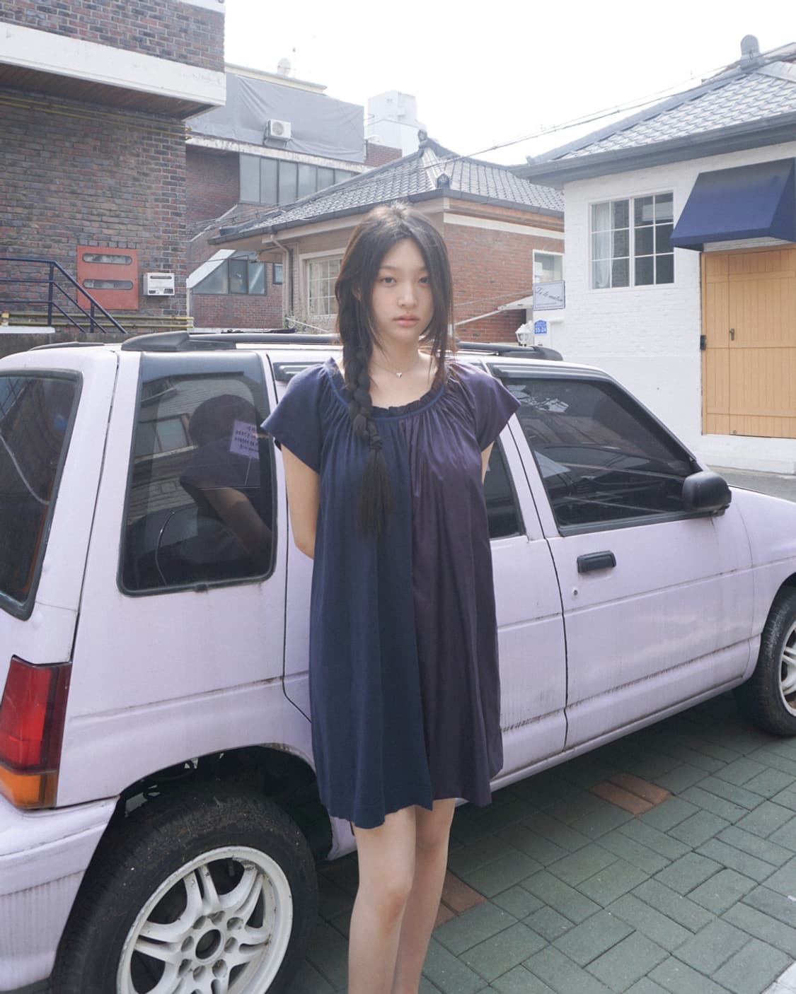 Sacai Luck half knit half dress 상품이미지1