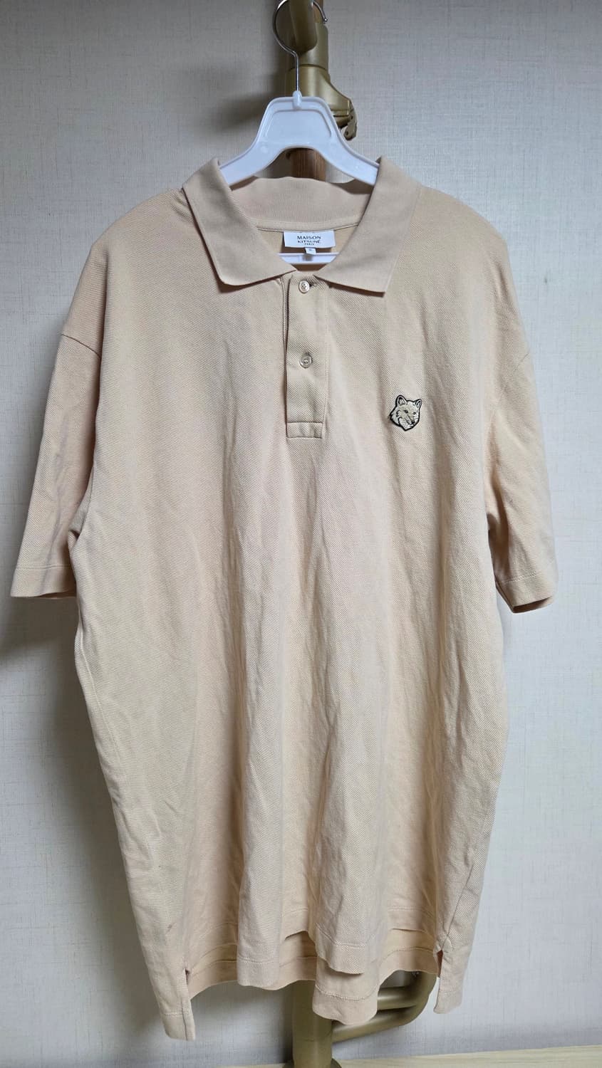 메종키츠네 폭스헤드 베이지 카라티  상품이미지1