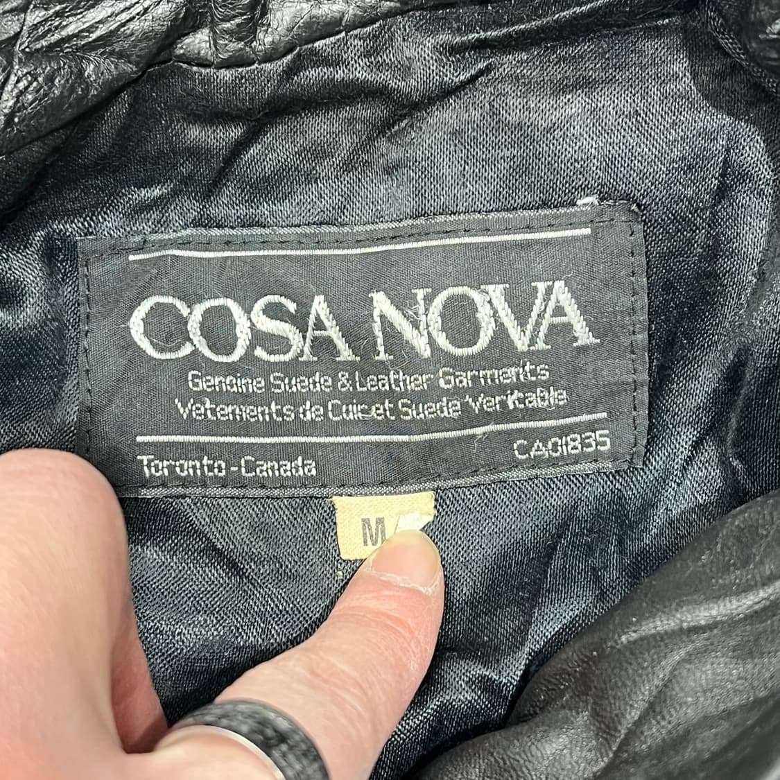 코사노바 레더 봄버자켓 s09063 상품이미지5