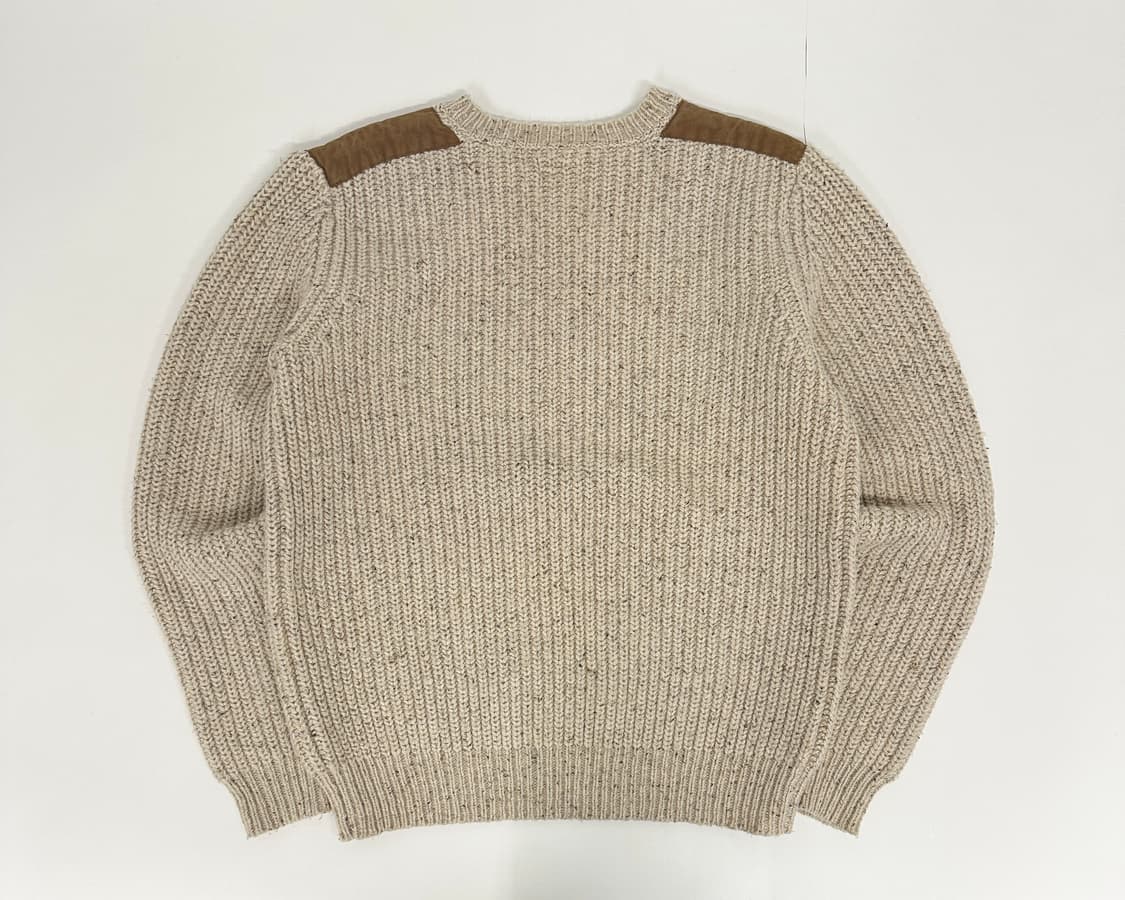 스웨이드 패치 울 니트  상품이미지3