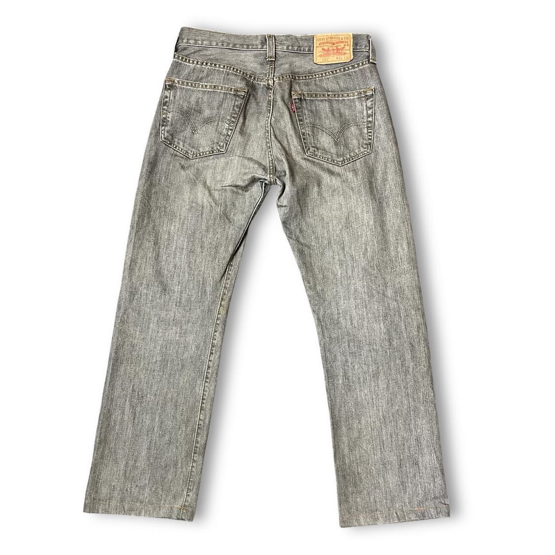 (31) 리바이스 501 그레이 워싱 데님 팬츠 00s 상품이미지2