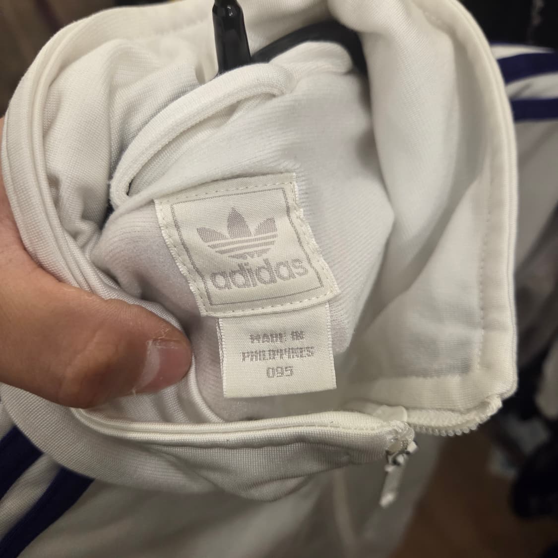 아디다스 파이어버드 화이트 져지 흰보 화이트 퍼플 상품이미지3