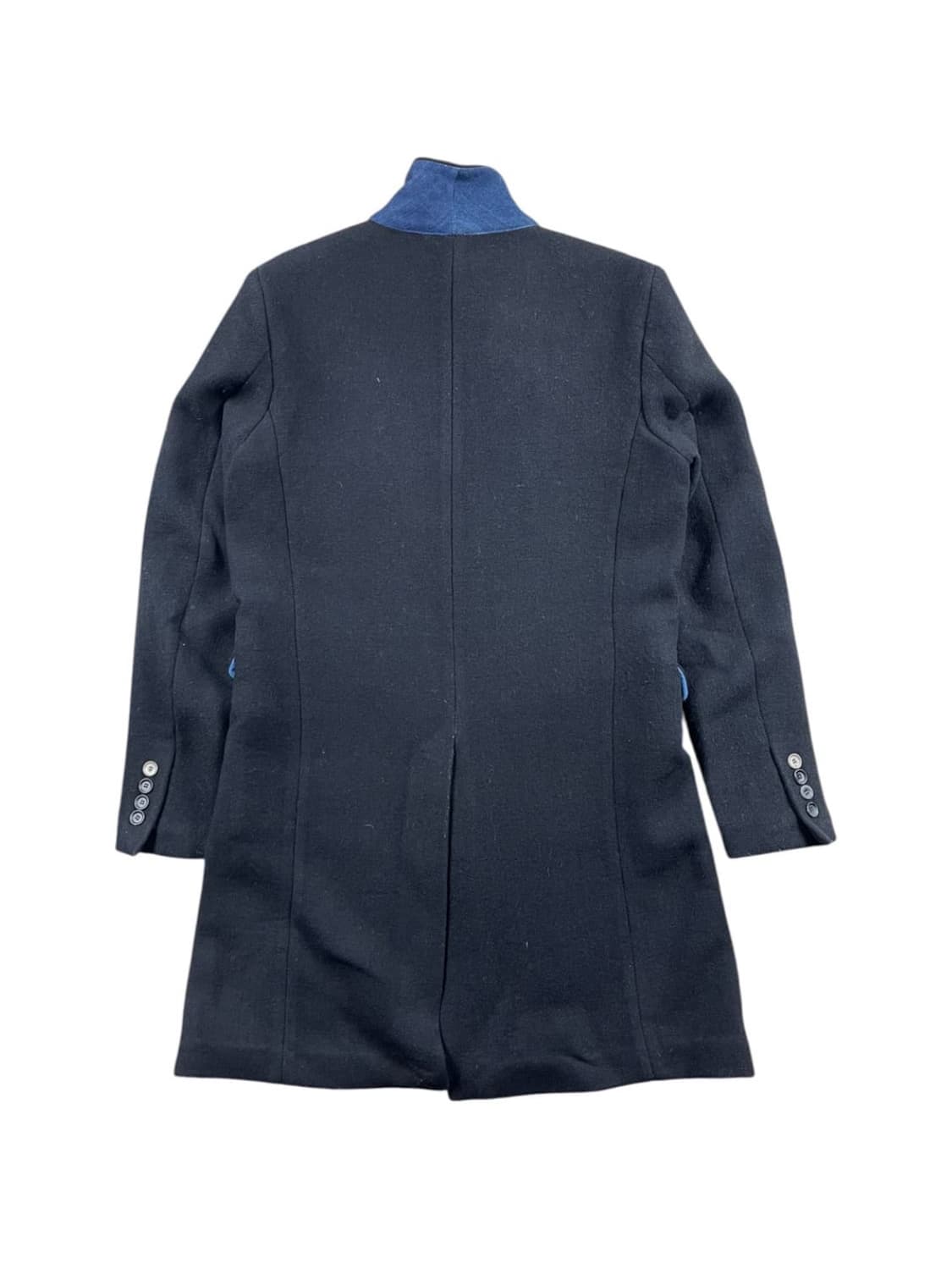 Diesel 디젤 카라 블루 포인트 울혼방 코트 상품이미지4