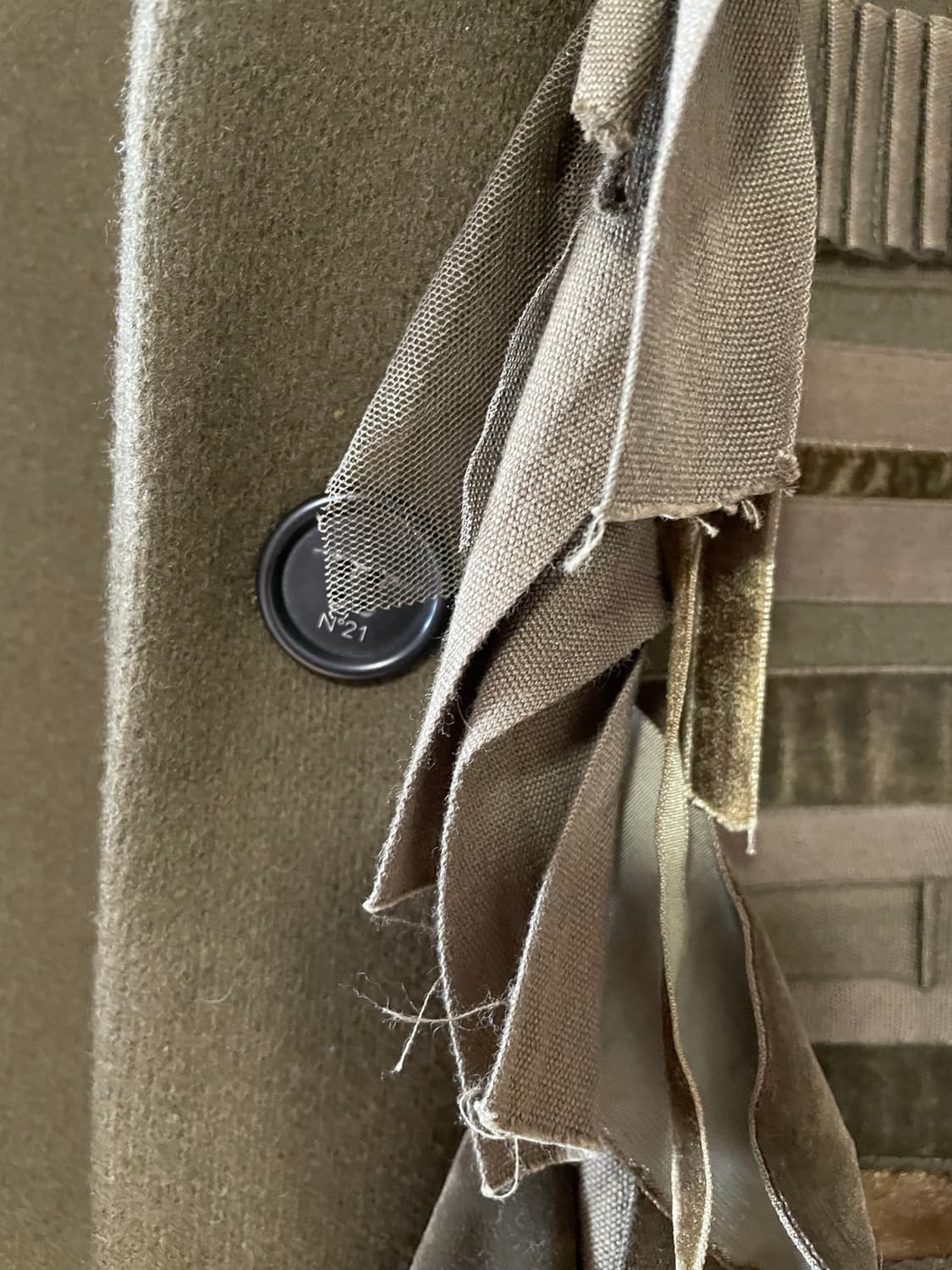 N21 런웨이 카키 럭셔리 울 코트 / 48(103-105) 사이즈 /  상품이미지4