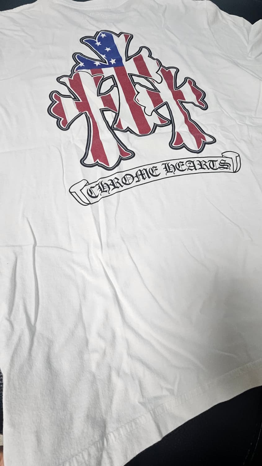 크롬하츠 성조기반팔티 L 상품이미지2