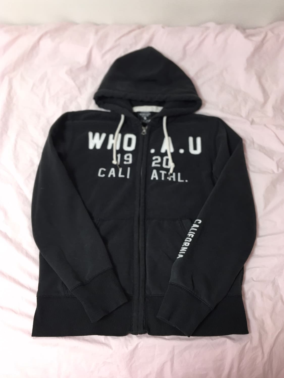 후아유 캘리포니아 후드집업 블랙 홀리스터 아베크롬비 스포티 y2k 상품이미지1