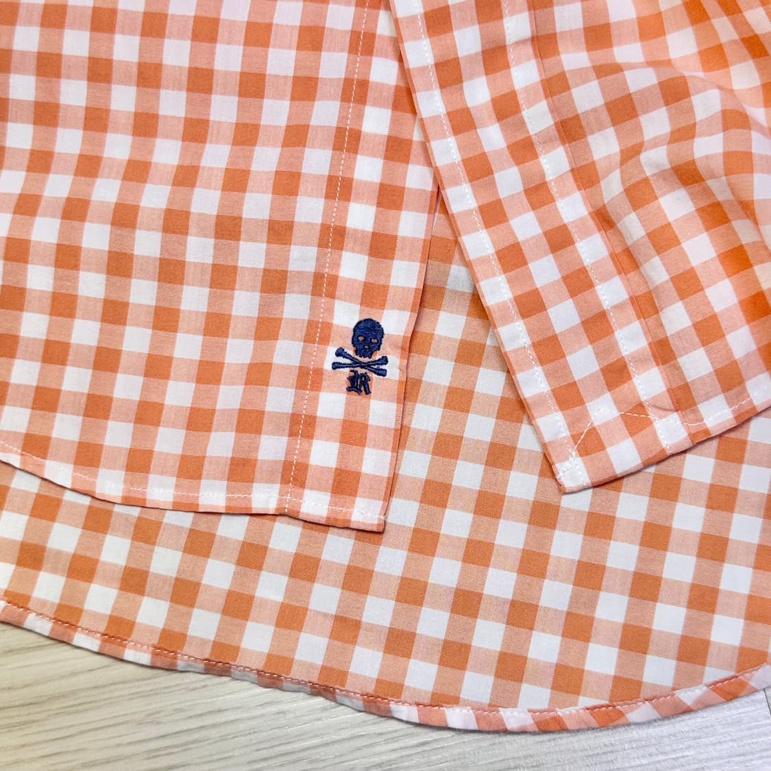 랄프로렌 럭비 오렌지 깅엄체크 셔츠 상품이미지4