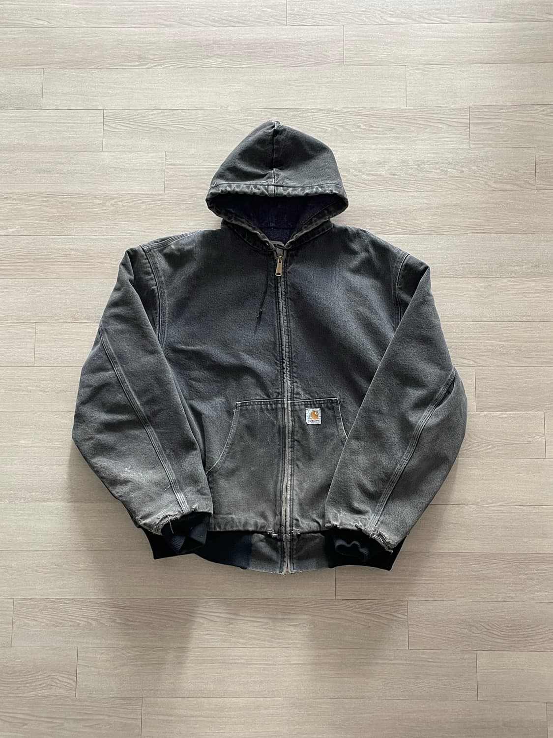 90s 칼하트 블랙 데님 아즈텍 액티브 자켓 j130 상품이미지1