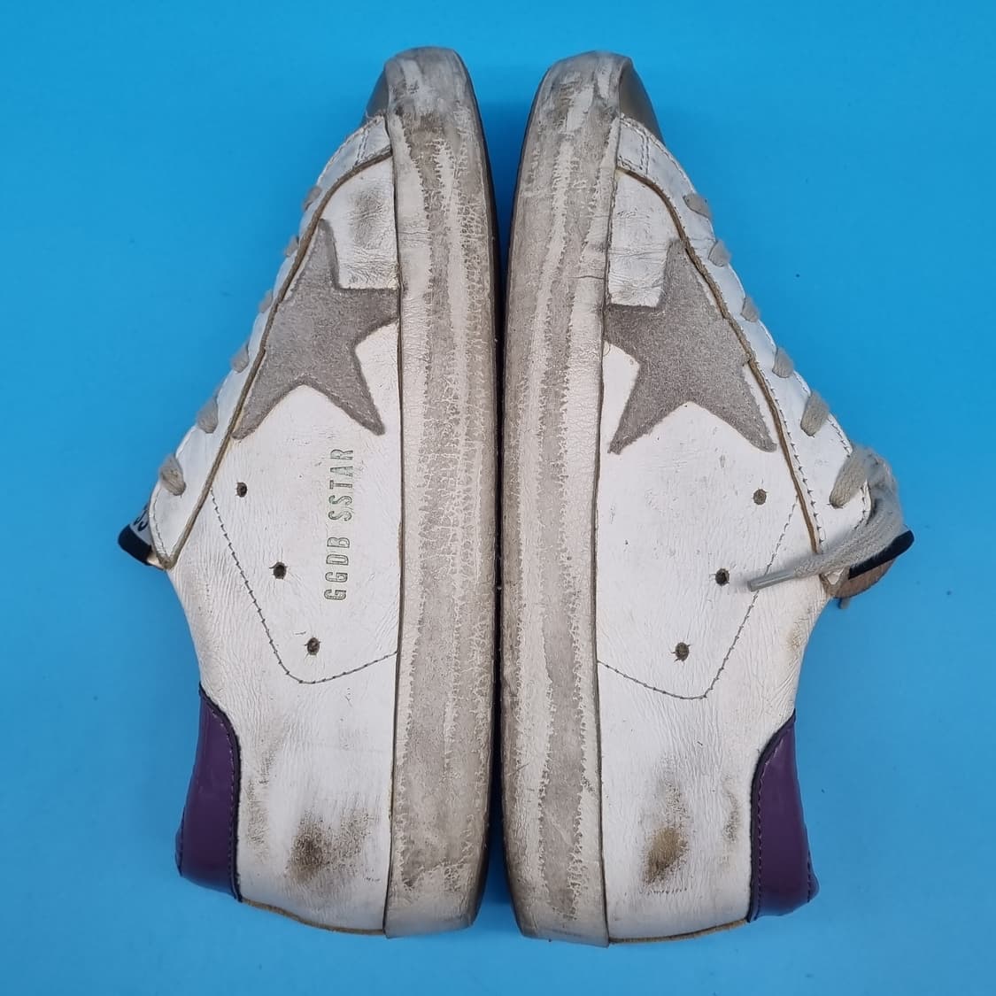 O 골든구스 슈퍼스타 퍼플탭 스니커즈36 230 굽5 상품이미지5