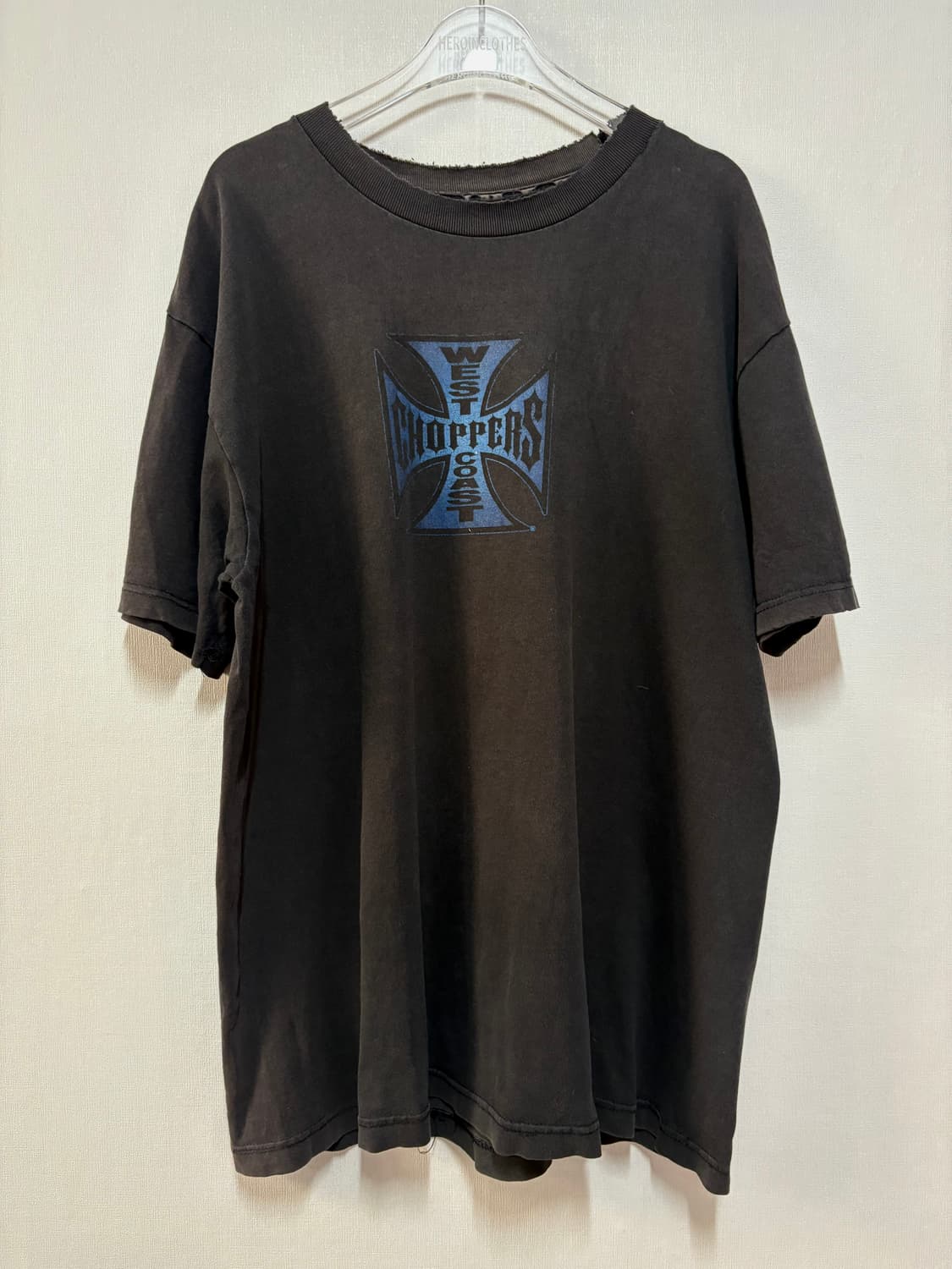 [L] West Coast Choppers 블루 크로스 반팔 티셔츠  상품이미지1
