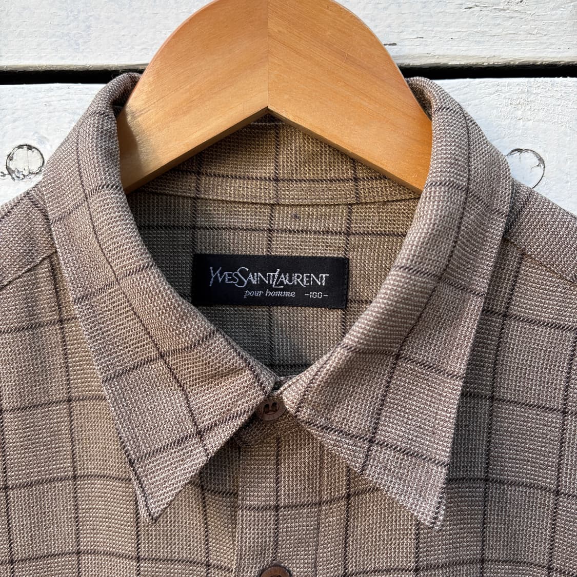 Yves Saint Laurent 입생로랑 체크 셔츠 상품이미지4