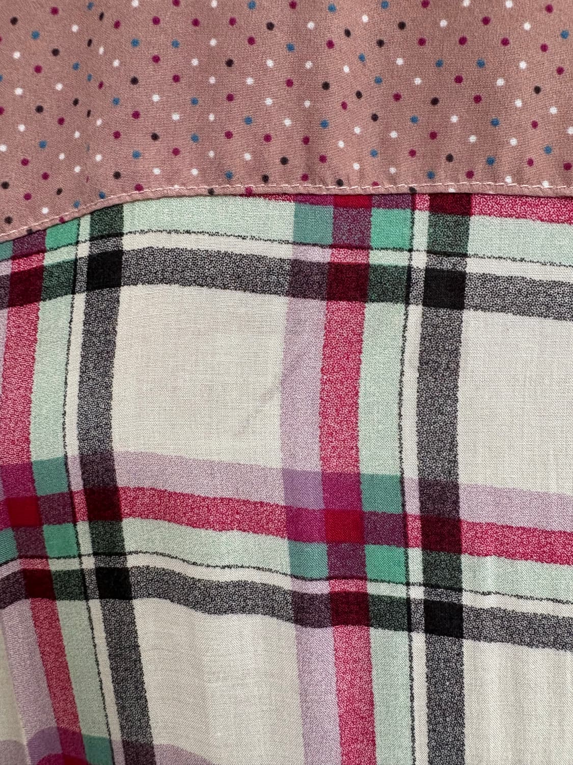 레드 체크 도트 원피스 상품이미지10