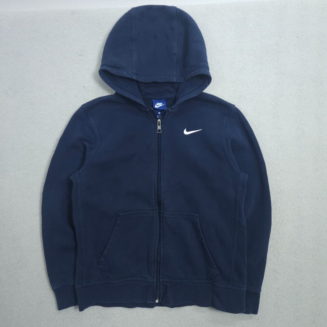 나이키 스우시 후드 집업 네이비 상품이미지1