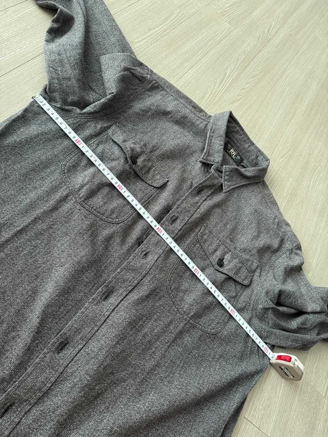 명작 rrl 더블알엘 주사위 로고 트윌 워크 셔츠 xl  상품이미지7