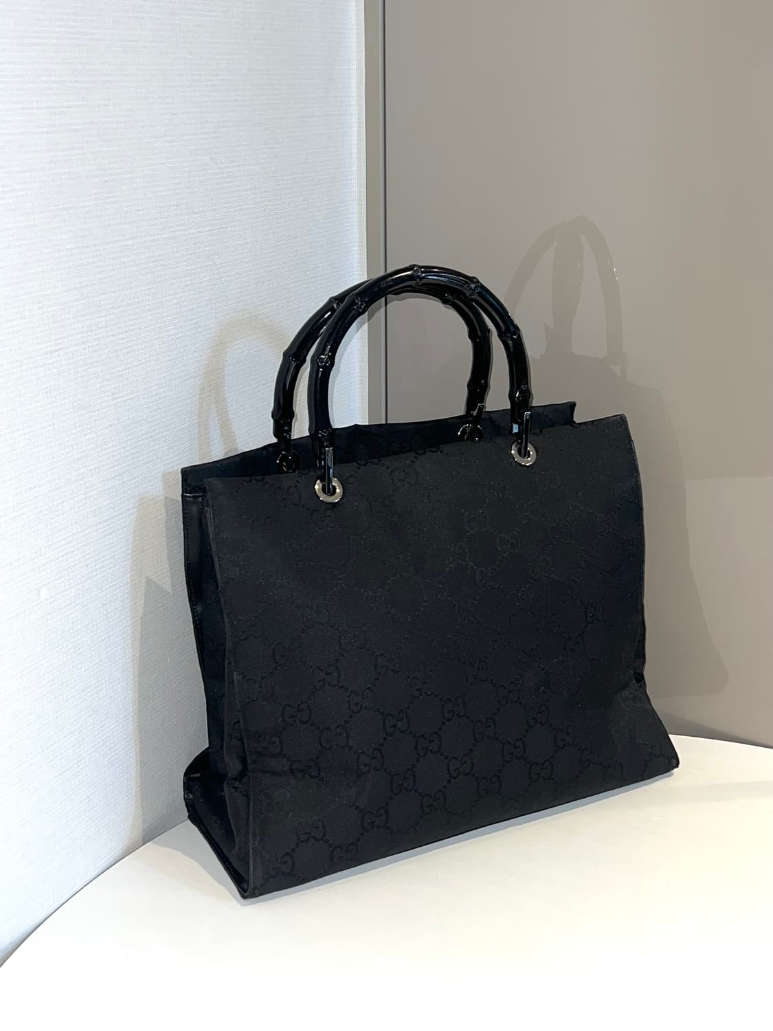 구찌 뱀부 GG 자가드 토트백 상품이미지4