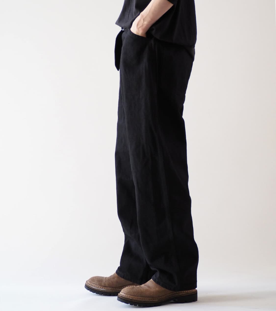 [2] 25fw 코모리 벨티드 블랙 상품이미지5