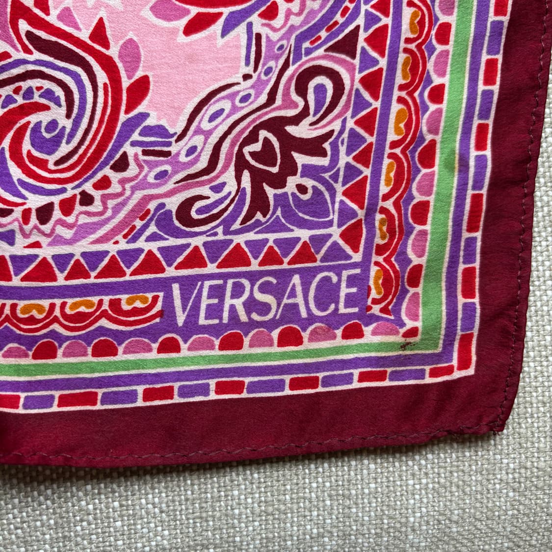 베르사체(Versace) 실크 정사각 스카프 상품이미지5