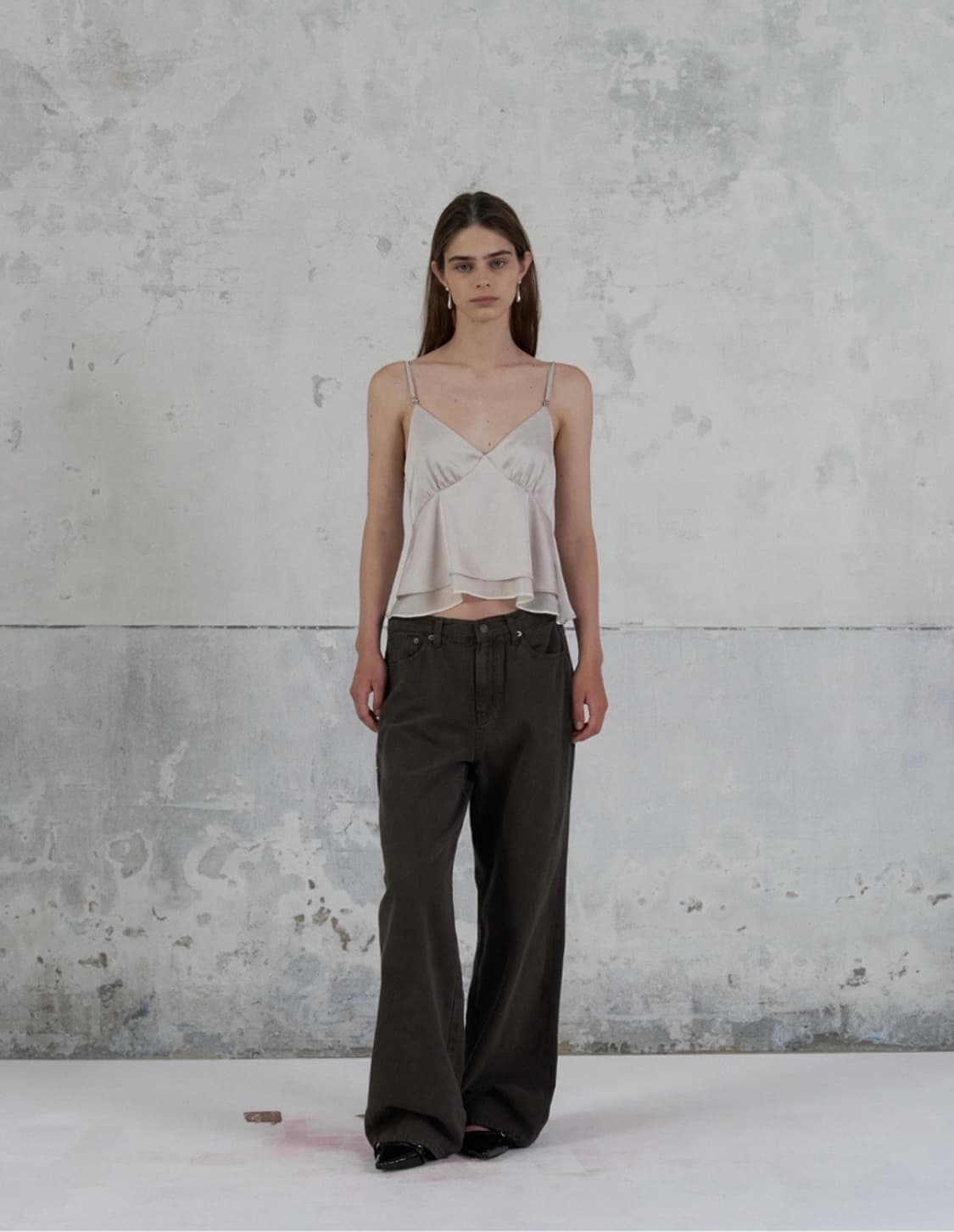 (새상품)포에토foeto faded rough oxford pants M 상품이미지1