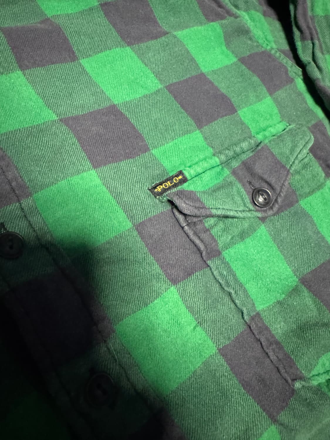 폴로 컨트리 랄프 로렌 체크 셔츠 그린 상품이미지6