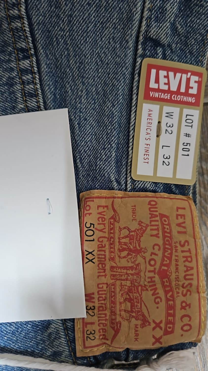 리바이스 LVC 1955 501 블랙잭 32x32 상품이미지4