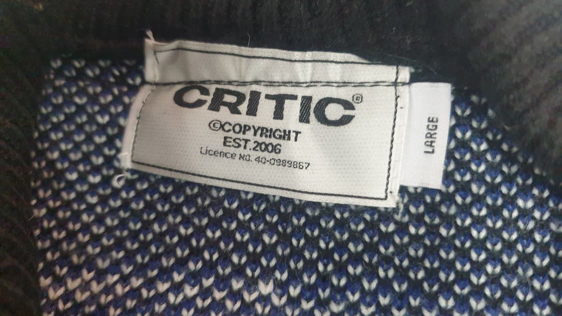크리틱 레이싱 니트 집업 L 상품이미지6