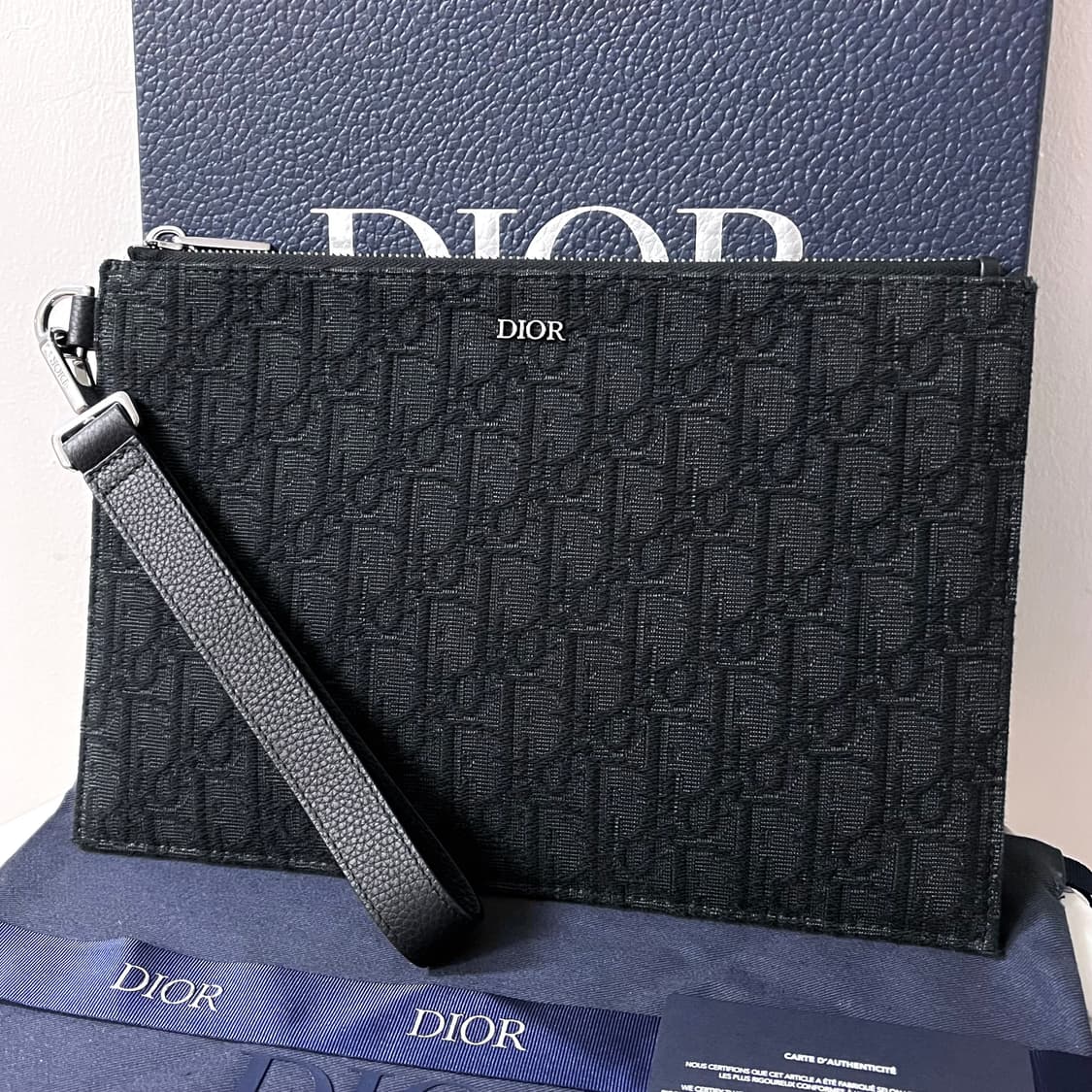 [새상품급] 디올 블랙 오블리크 A5 클러치 백 가방 상품이미지2