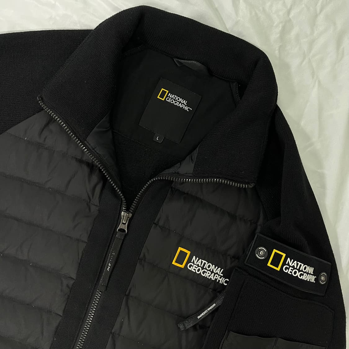 내셔널지오그래픽 몬타나 니트 앤 다운 믹스 풀 집업 자켓 L 상품이미지2