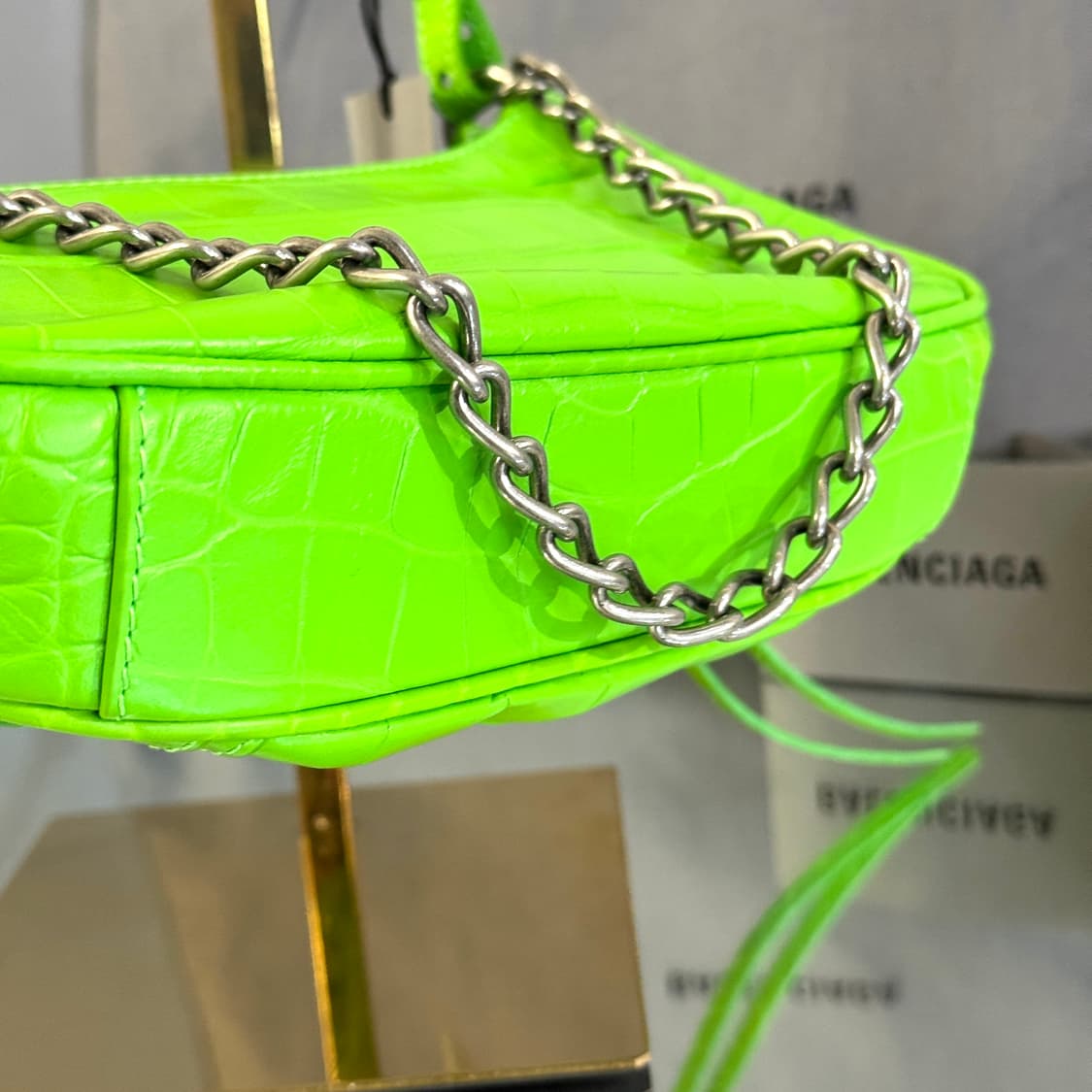 [새상품/풀구성] 발렌시아가 크로커다일 르카골 미니 크로스백 숄더백 상품이미지10