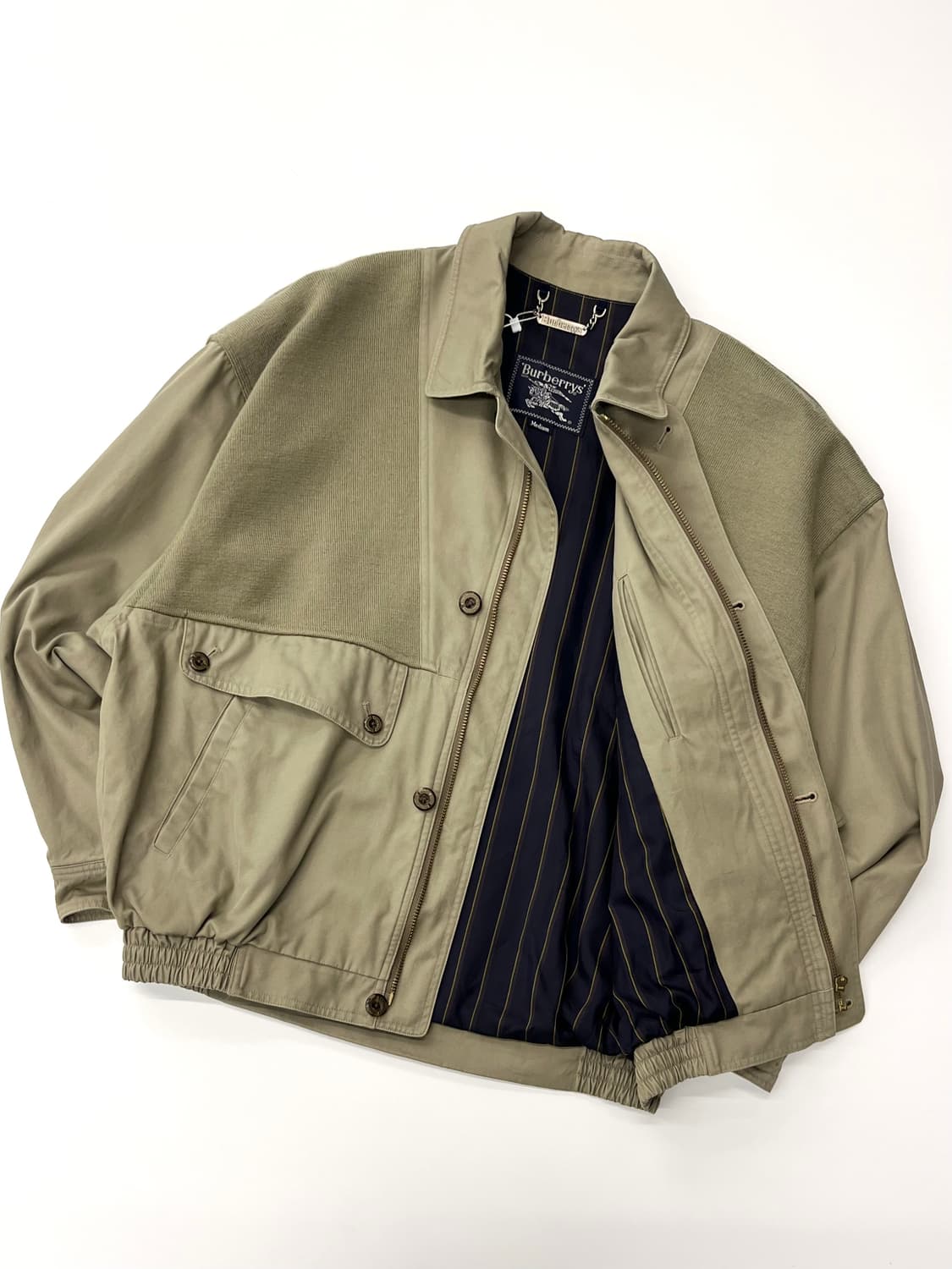 Burberry 버버리 카키 봄버 자켓 상품이미지3