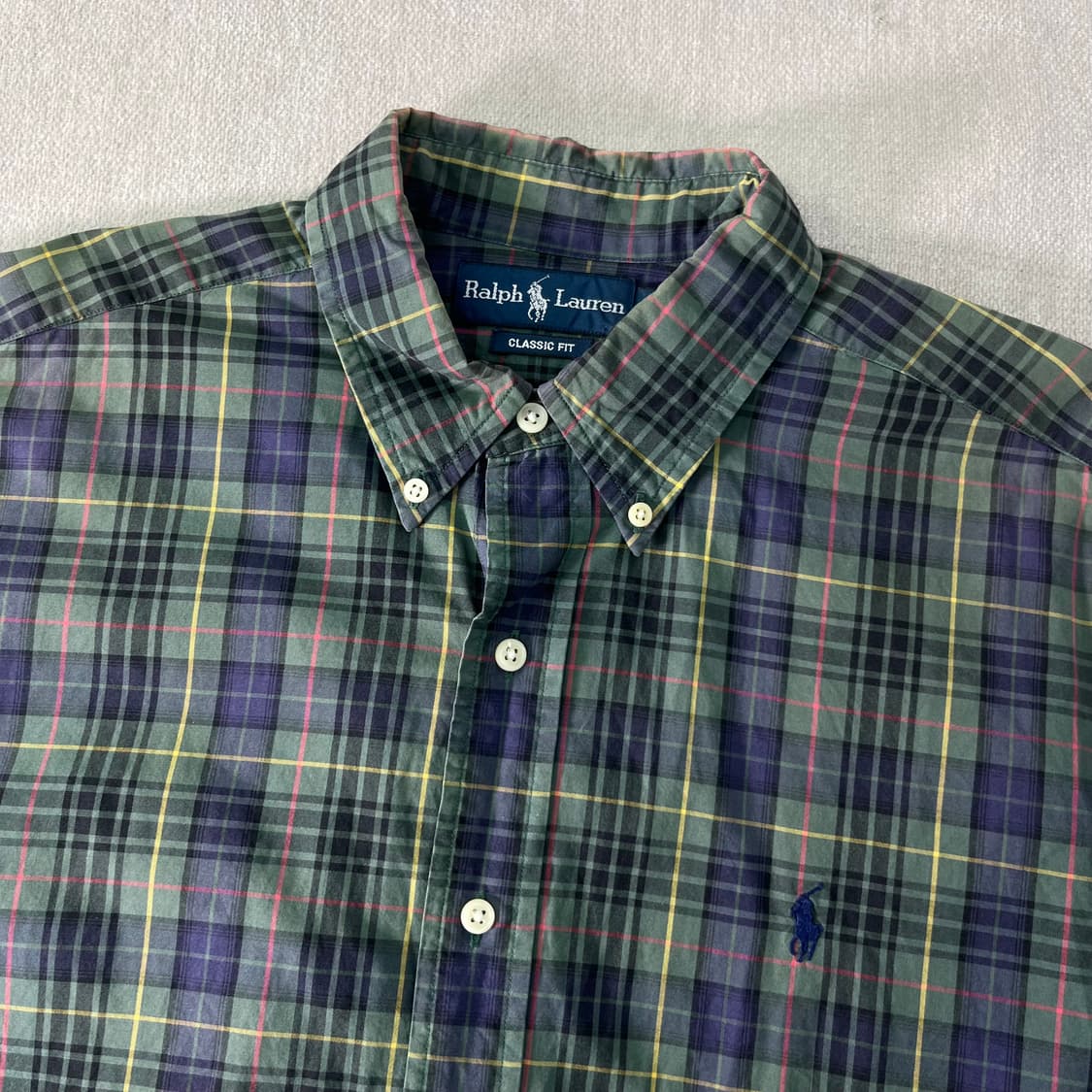 105 폴로랄프로렌 빈티지 체크 코튼 셔츠 상품이미지2