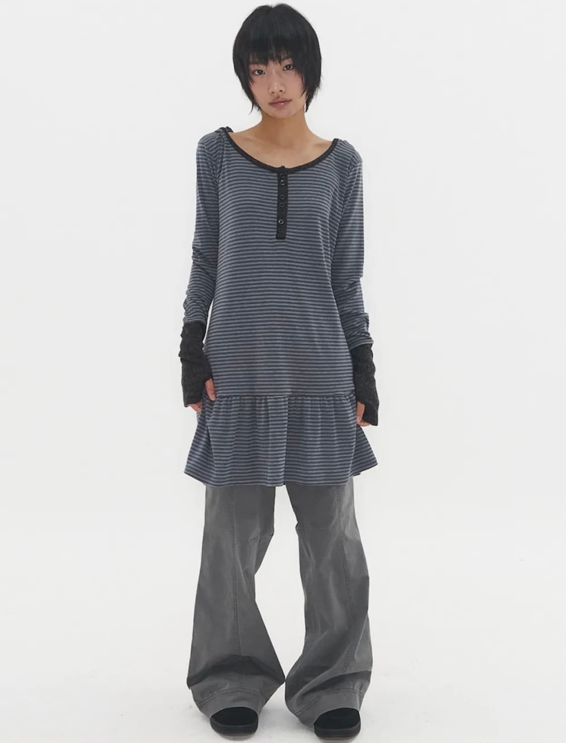 익스파이어드걸 Relaxed Warmer Hoodie Dress 상품이미지1