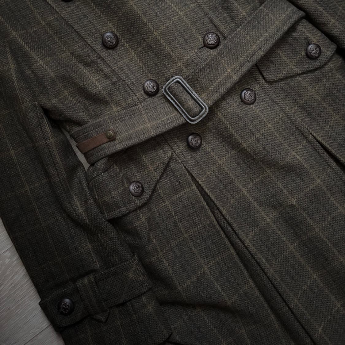 ON&ON 더블 버튼 체크 코트 상품이미지3