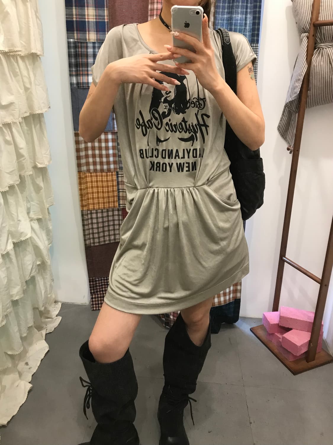 히스테릭글래머 새틴 히스걸 원피스 상품이미지7
