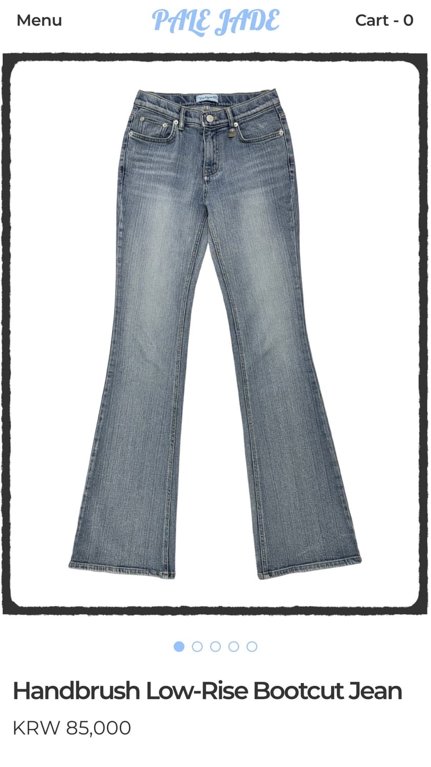 페일제이드 핸드브러시 로우라이즈 부츠컷 M 상품이미지1