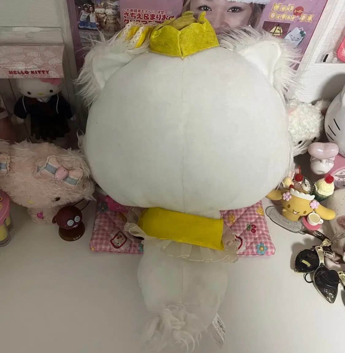 고전 케이프 챠미키티 인형 빈티지 산리오 챠미 왕관 갸루 여왕 키티 상품이미지3